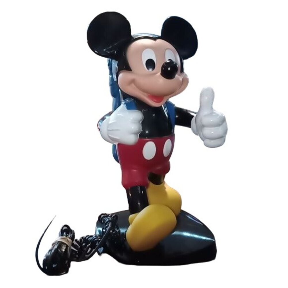 Vintage 80's Tyco Mickey Mouse Hiking Blue Backpack Telephone Pulse or T…